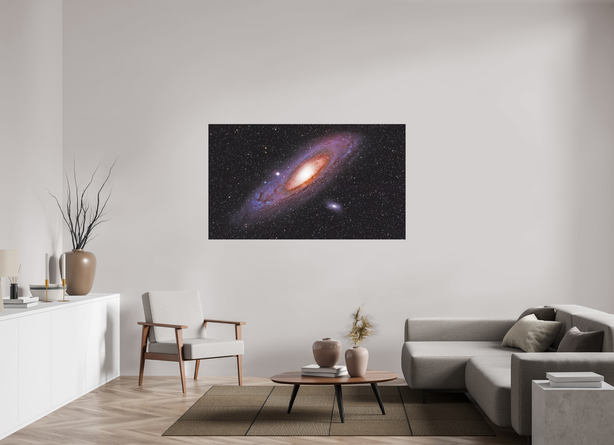 66.6 x 39″, Photo Print On Fuji Crystal DP II M31 (Andromeda Galaxy)
