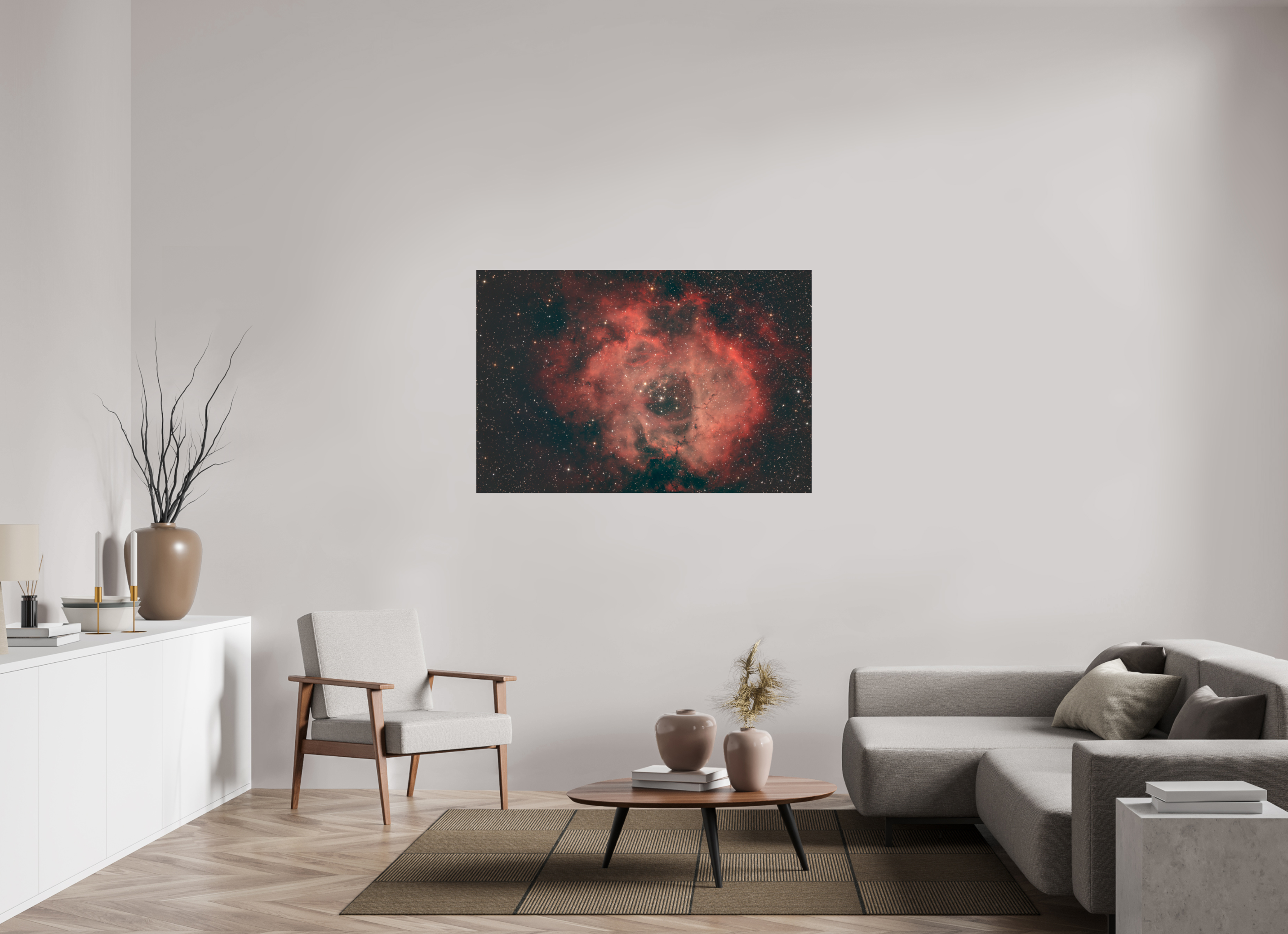 54 x 36″, Photo Print On Fuji Crystal DP II Rosette Nebula (NGC 2237)