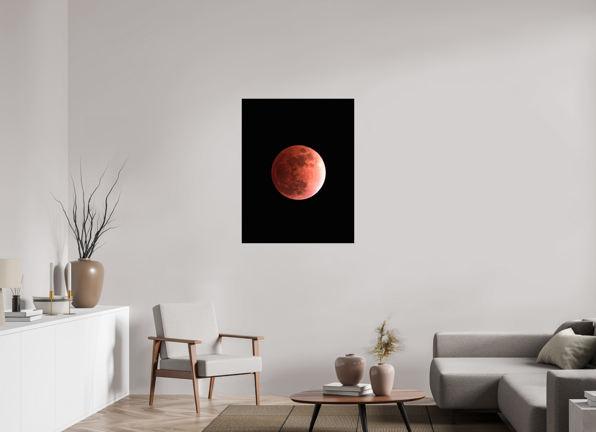 31 x 39.8″, Photo Print Under Acrylic Glass Total Lunar Eclipse