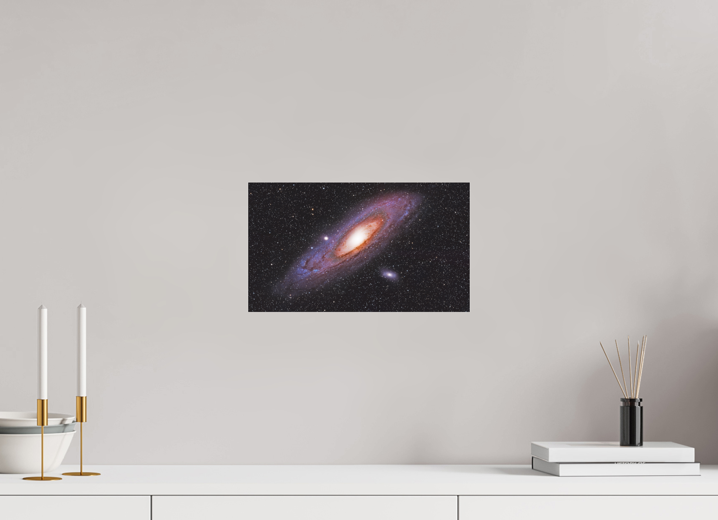 13.7 x 8″, Photo Print Under Acrylic Glass M31 (Andromeda Galaxy)