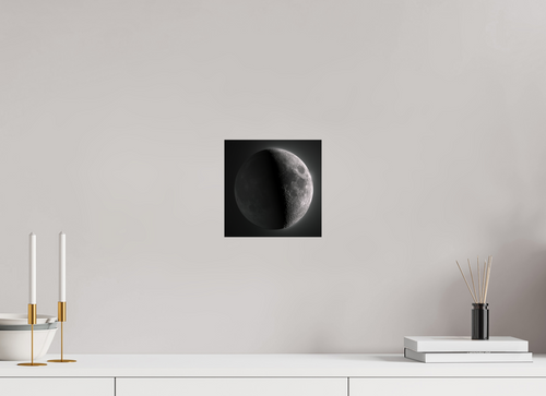 8 x 8″, Photo Print On Fuji Crystal DP II Earthshine Moon