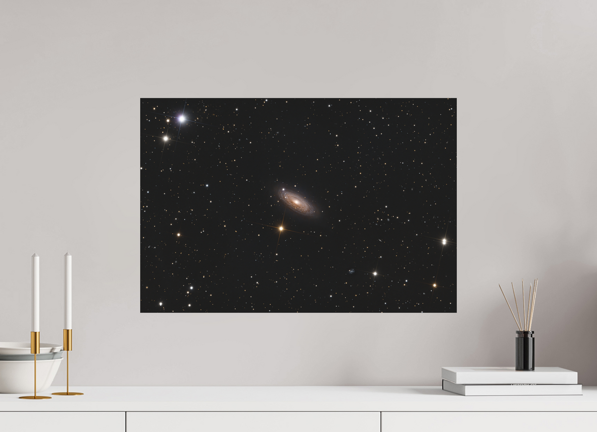 23.5 x 16″, ChromaLuxe HD Metal Print NGC 2841 (Tiger's Eye Galaxy)
