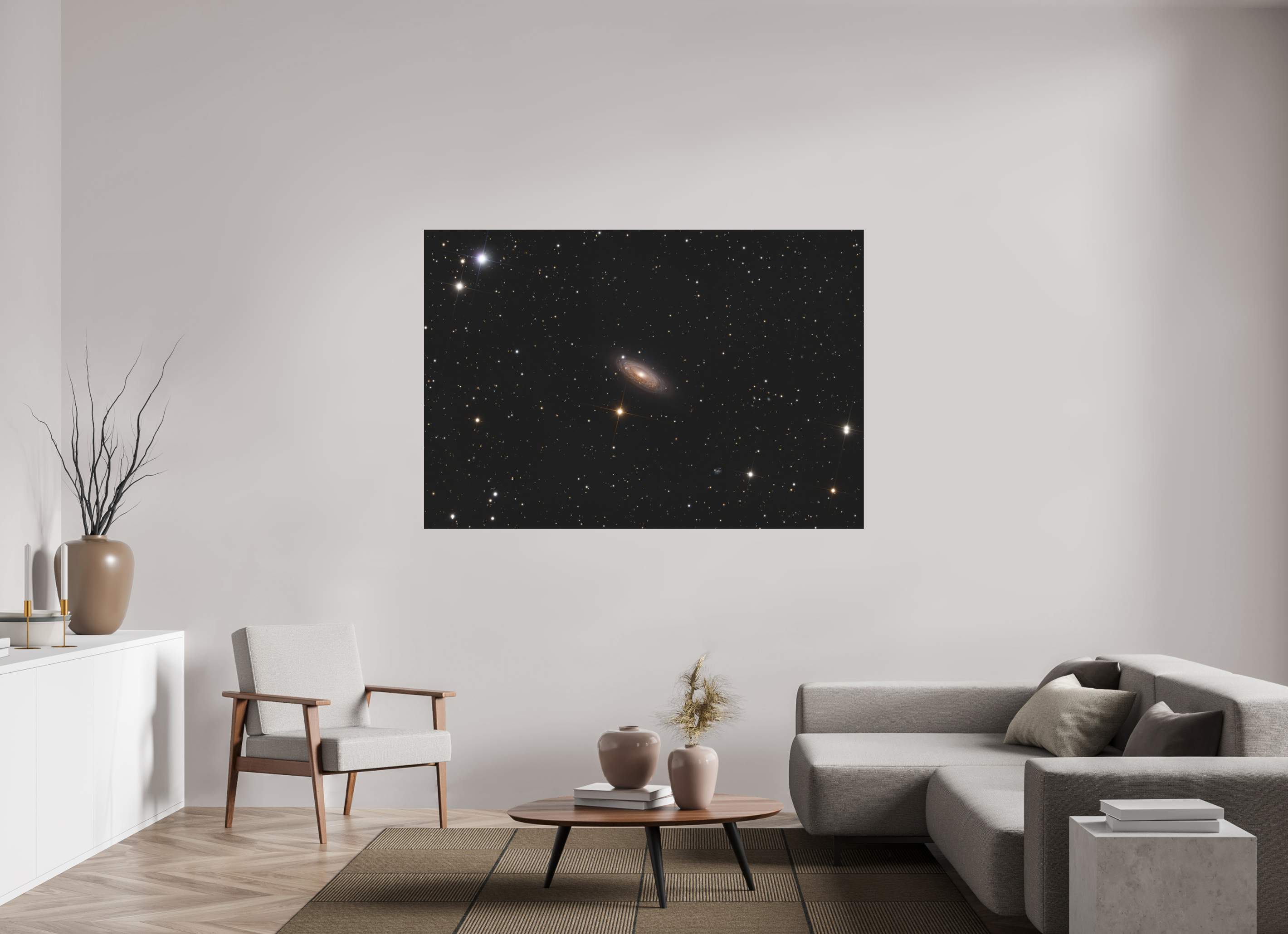 69.1 x 47″, Photo Print On Fuji Crystal DP II NGC 2841 (Tiger's Eye Galaxy)