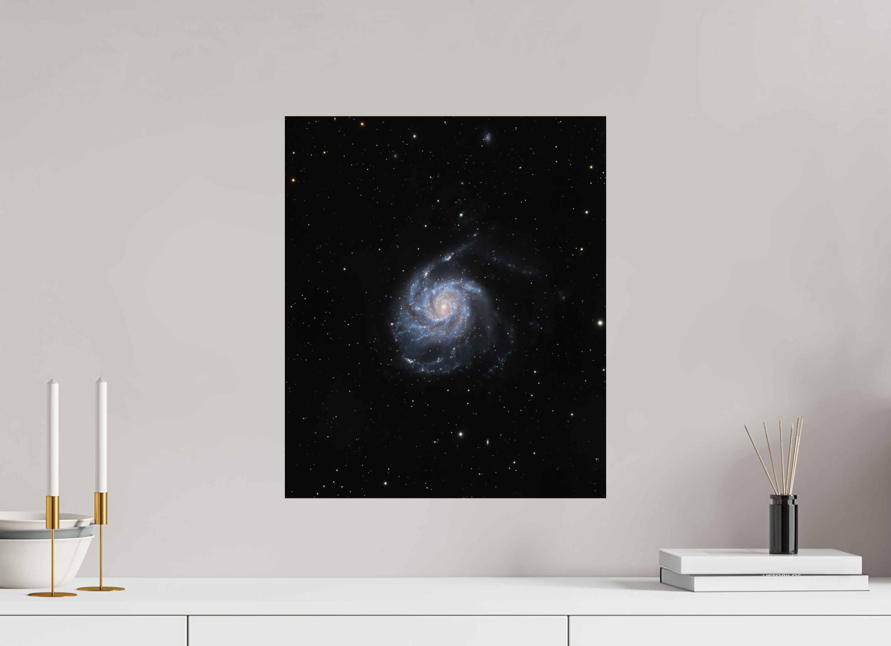 16 x 19″, ChromaLuxe HD Metal Print M 101 (Pinwheel Galaxy)