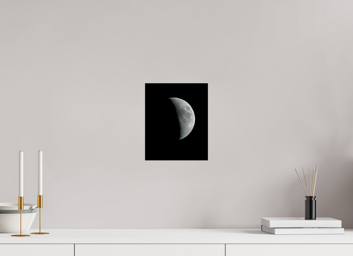 8 x 9.8″, Photo Print On Fuji Crystal DP II Moon