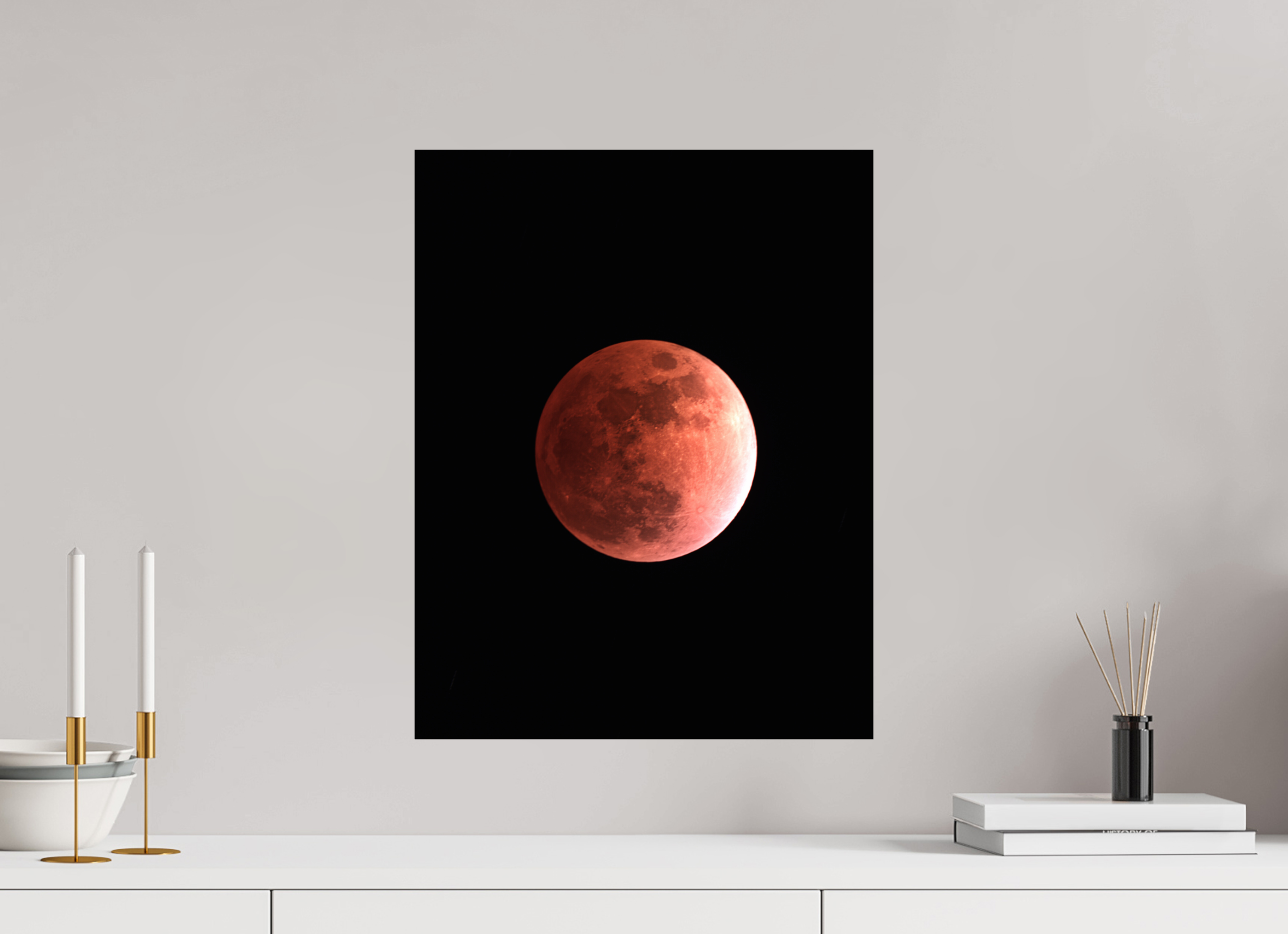 16 x 20.6″, Photo Print On Fuji Crystal DP II Total Lunar Eclipse