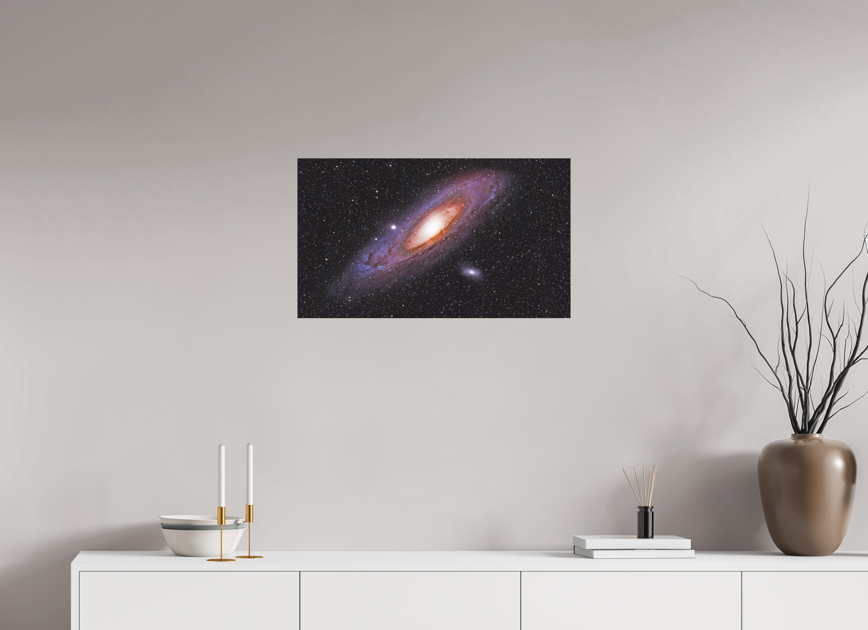 27.3 x 16″, ChromaLuxe HD Metal Print M31 (Andromeda Galaxy)