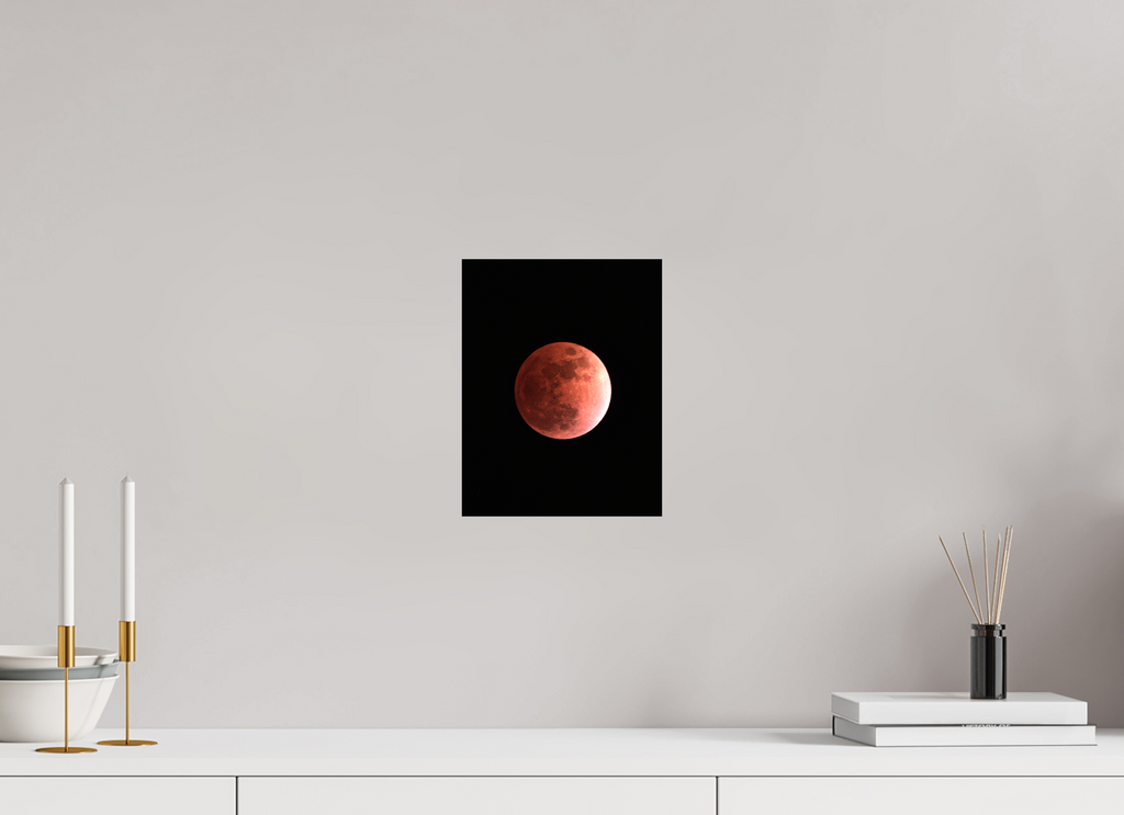 8 x 10.3″, Photo Print On Fuji Crystal DP II Total Lunar Eclipse