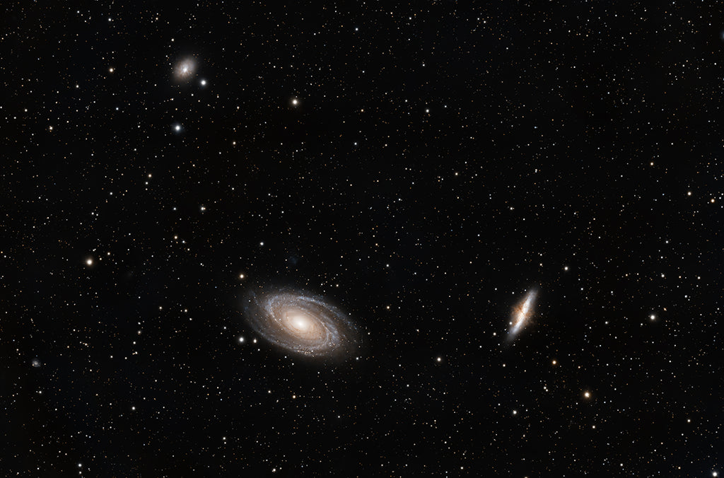 M 81 (Bode's Galaxy) & M 82 (Cigar Galaxy), NGC 3077
