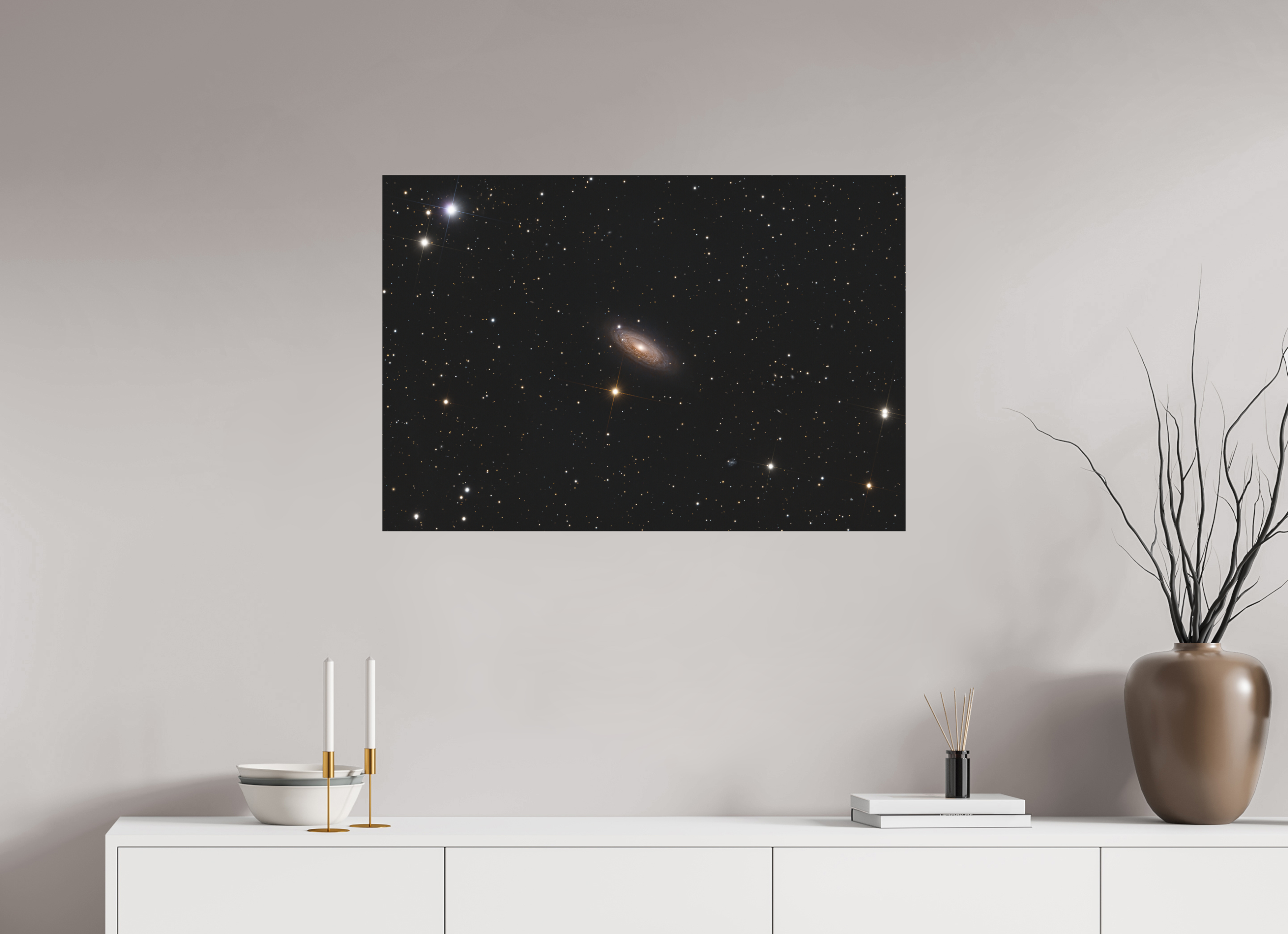 35.3 x 24″, ChromaLuxe HD Metal Print NGC 2841 (Tiger's Eye Galaxy)