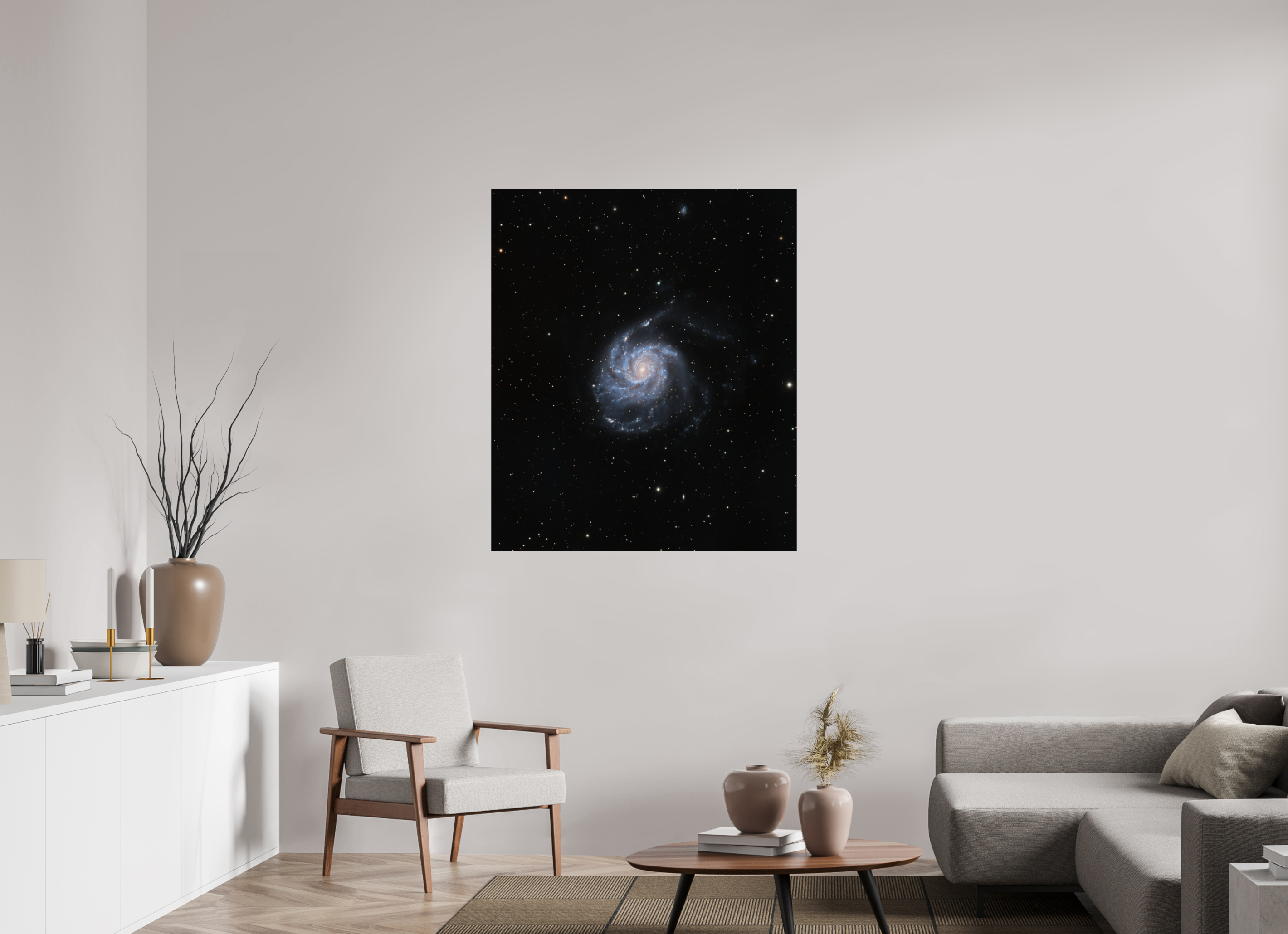 39 x 46.3″, Photo Print On Fuji Crystal DP II M 101 (Pinwheel Galaxy)