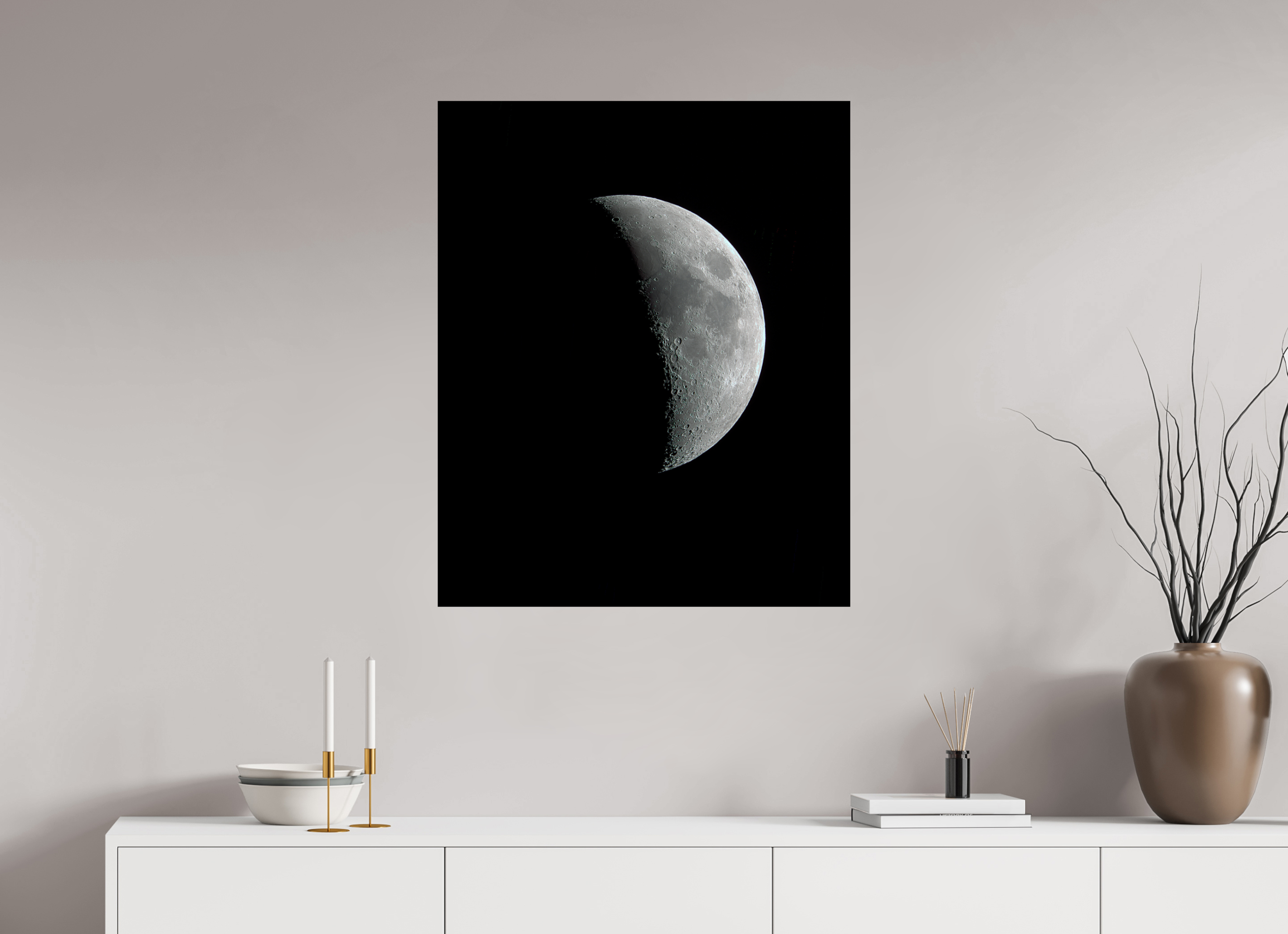 28 x 34.3″, Photo Print On Fuji Crystal DP II Moon