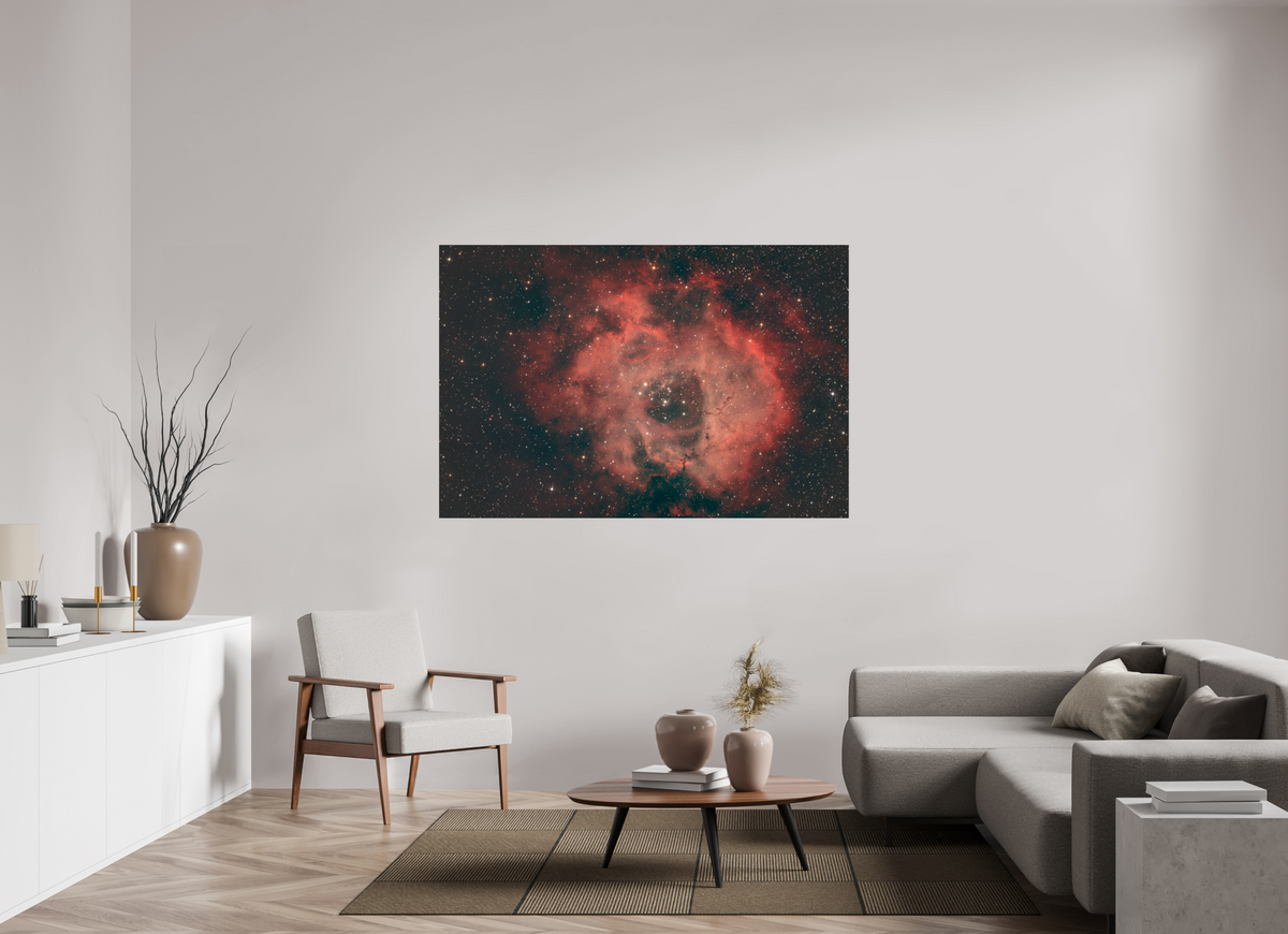 66 x 44″, Photo Print On Fuji Crystal DP II Rosette Nebula (NGC 2237)