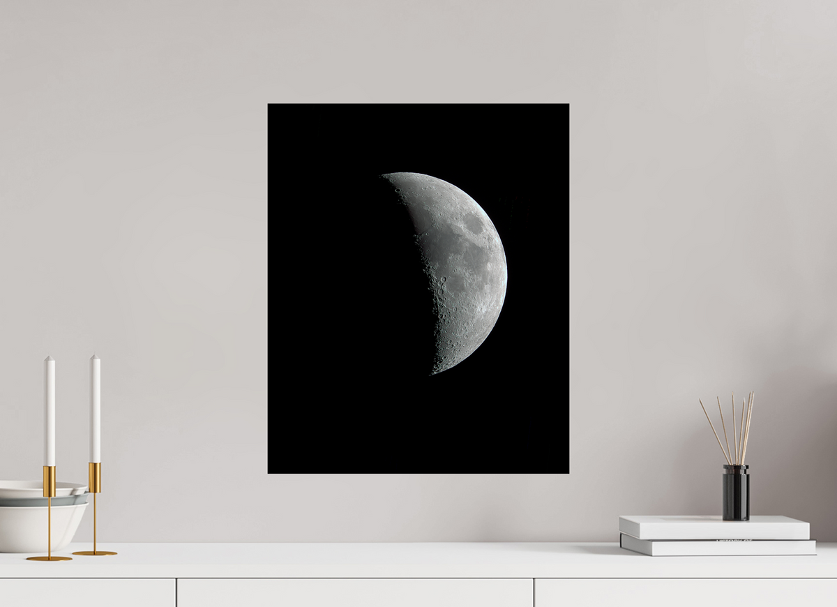 16 x 19.6″, ChromaLuxe HD Metal Print Moon