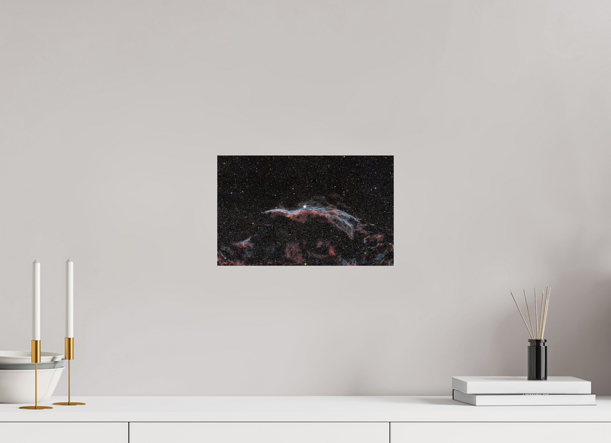 12.8 x 8″, Photo Print Under Acrylic Glass Western Veil Nebula (NGC 6960 - Witch's Broom)