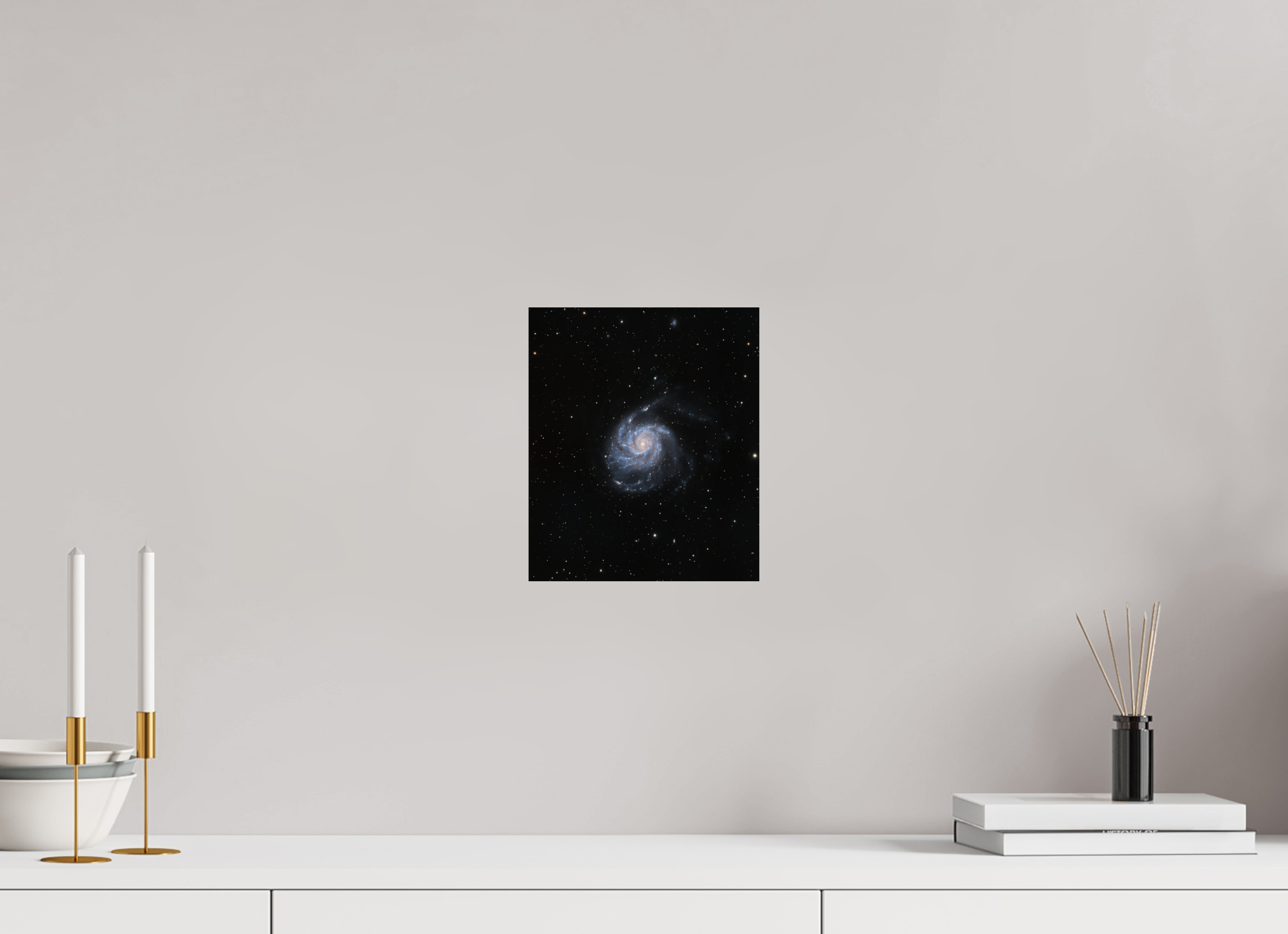 8 x 9.5″, ChromaLuxe HD Metal Print M 101 (Pinwheel Galaxy)